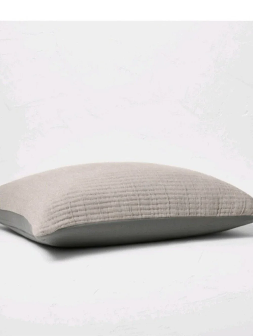 Casaluna Reversible Chambry Cotton Pillow Sham Set Standard